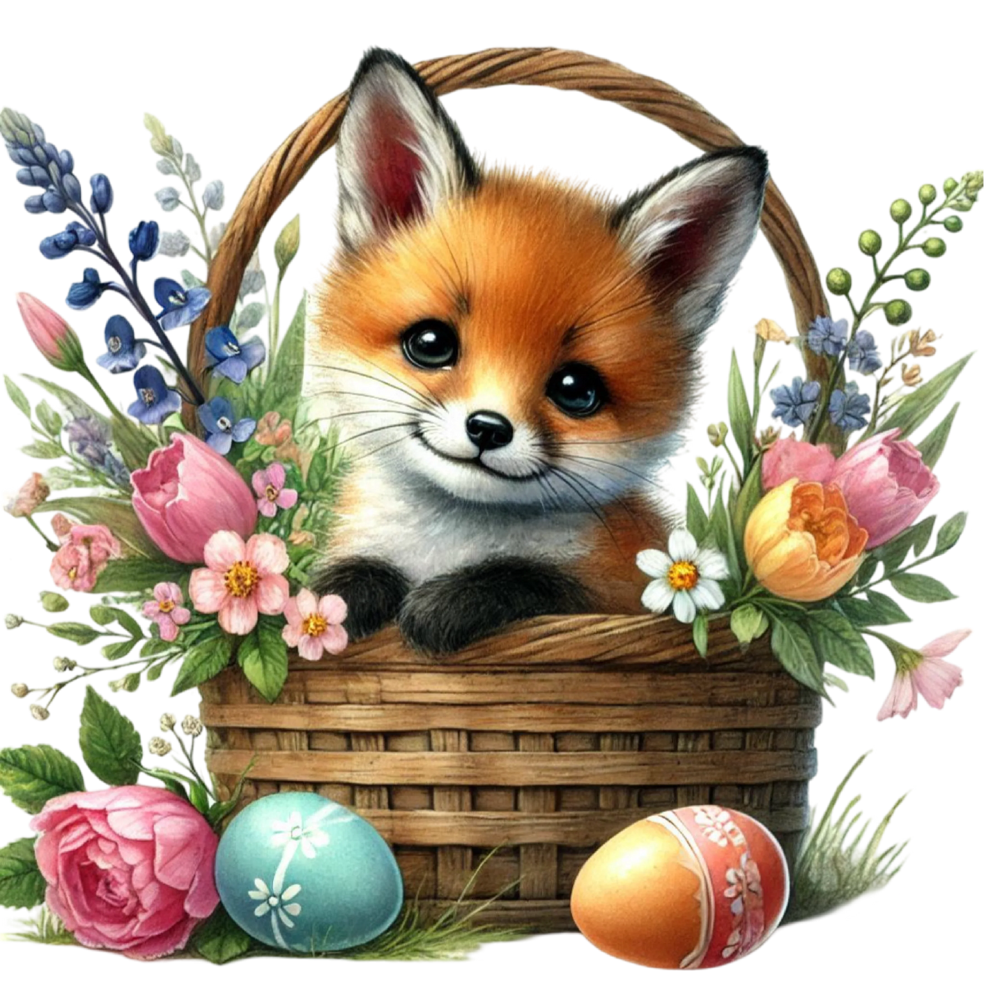 Bügelbild Ostern Fuchs Bild_2