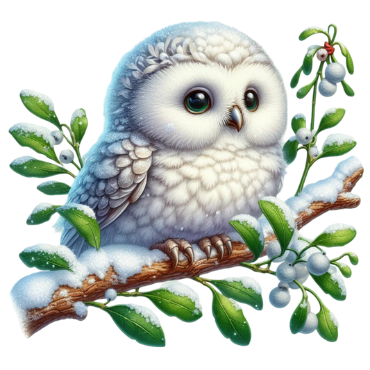 Bügelbild Weihnachts - Eulen Weihnachten Bild_3