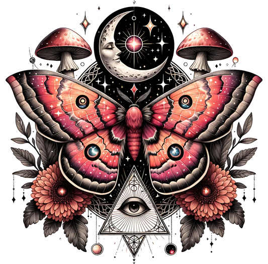 Bügelbilder Vintage Moth Bild_2