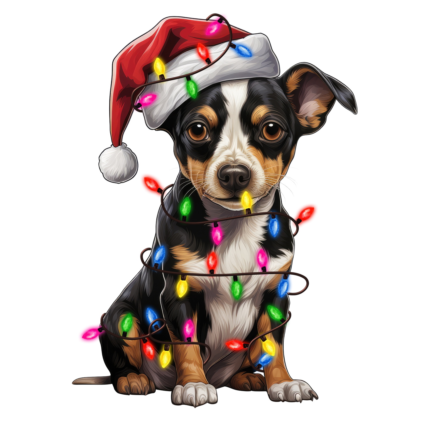 Bügelbilder Weihnachten niedliche Hunde - Magic Miracle Design