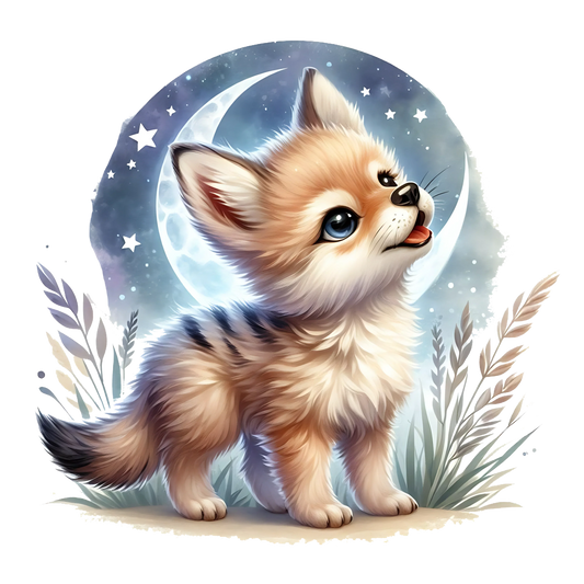 Bügelbild Baby Dschungeltiere – detailreich & langlebig large ca. 20cm x 20cm