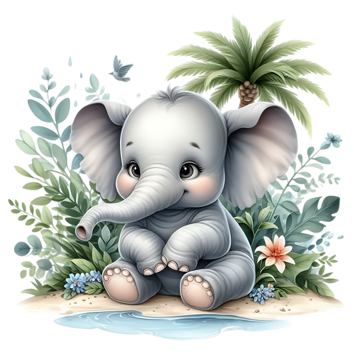 Bügelbild Baby Dschungeltiere - Magic Miracle Design