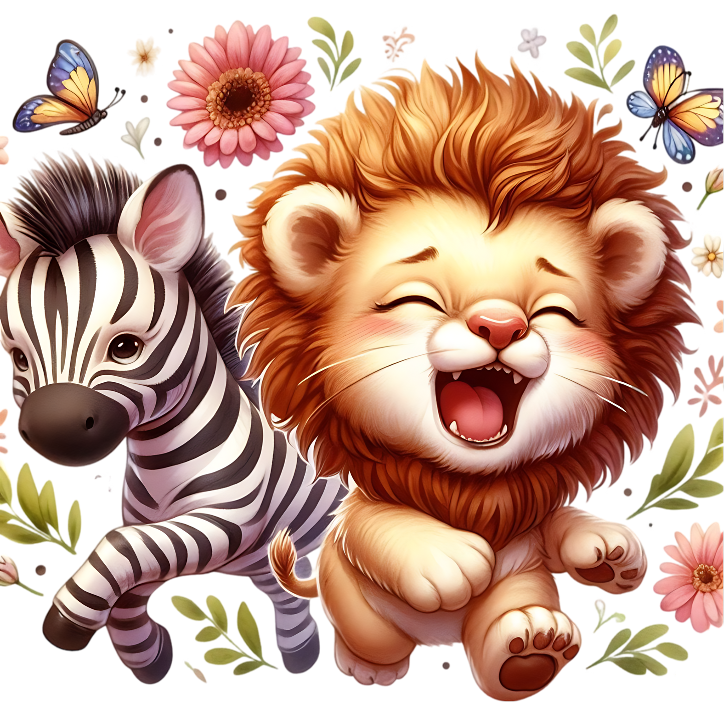 Bügelbild Baby Dschungeltiere - Magic Miracle Design
