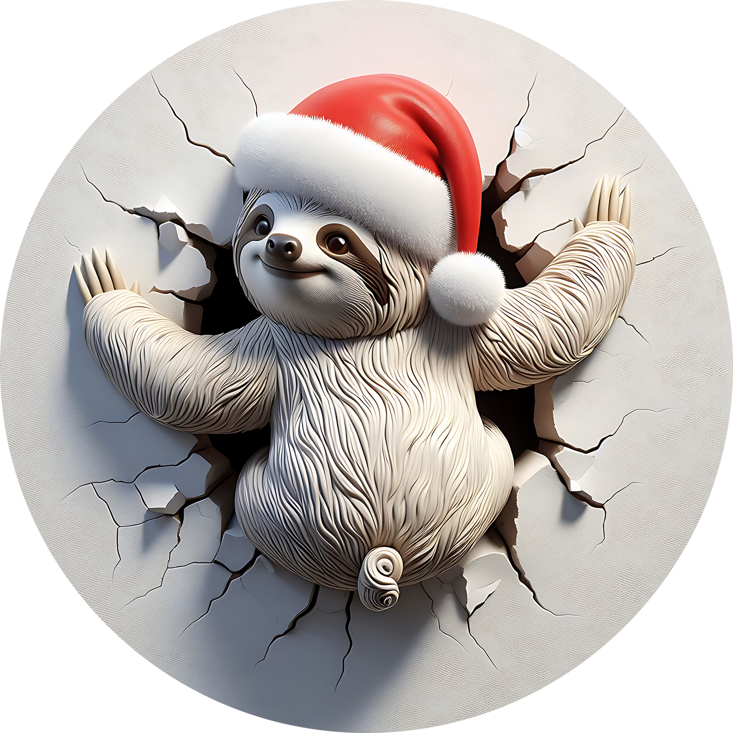 Bügelbilder Weihnachten mit Faultier 2 - Magic Miracle Design