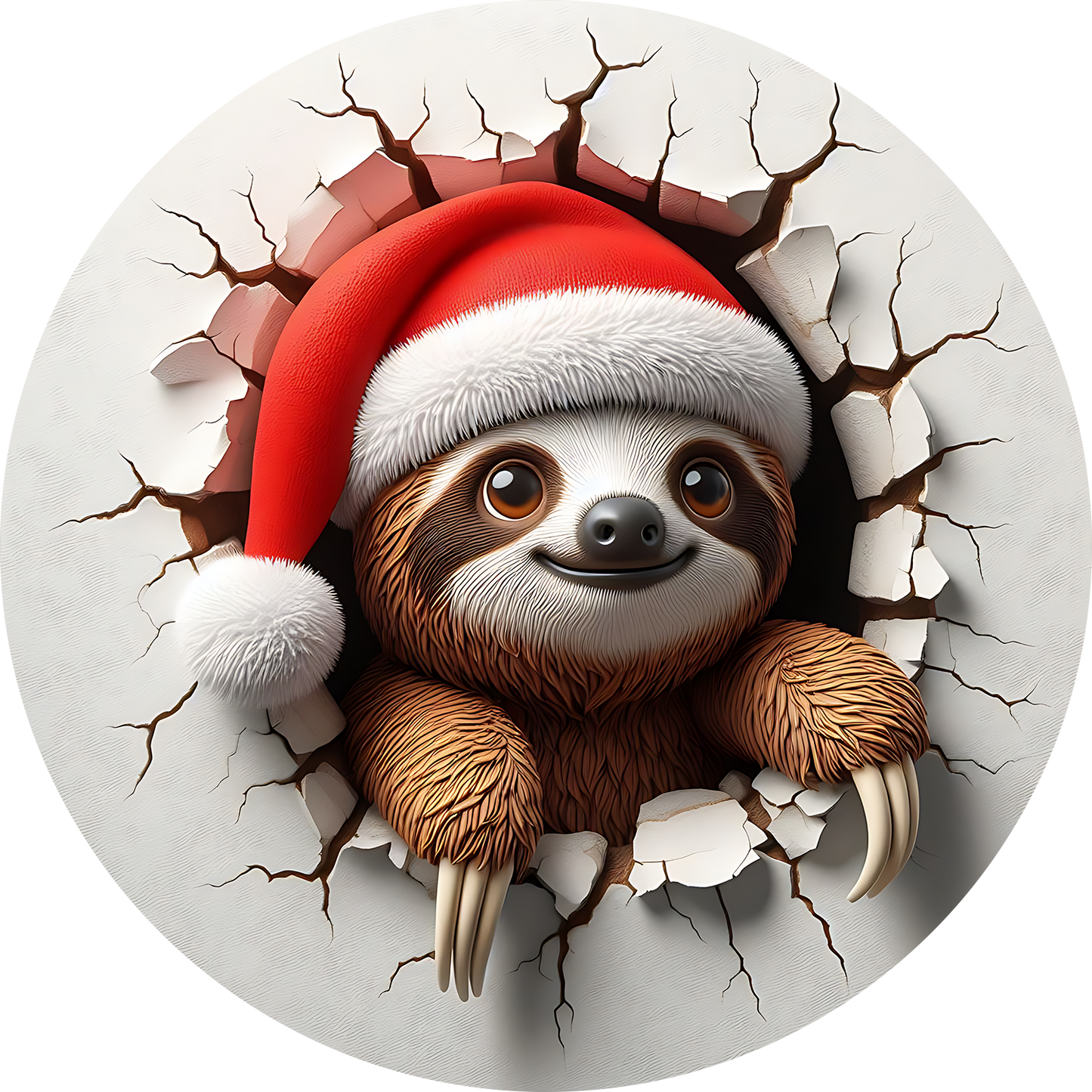 Bügelbilder Weihnachten mit Faultier 2 - Magic Miracle Design