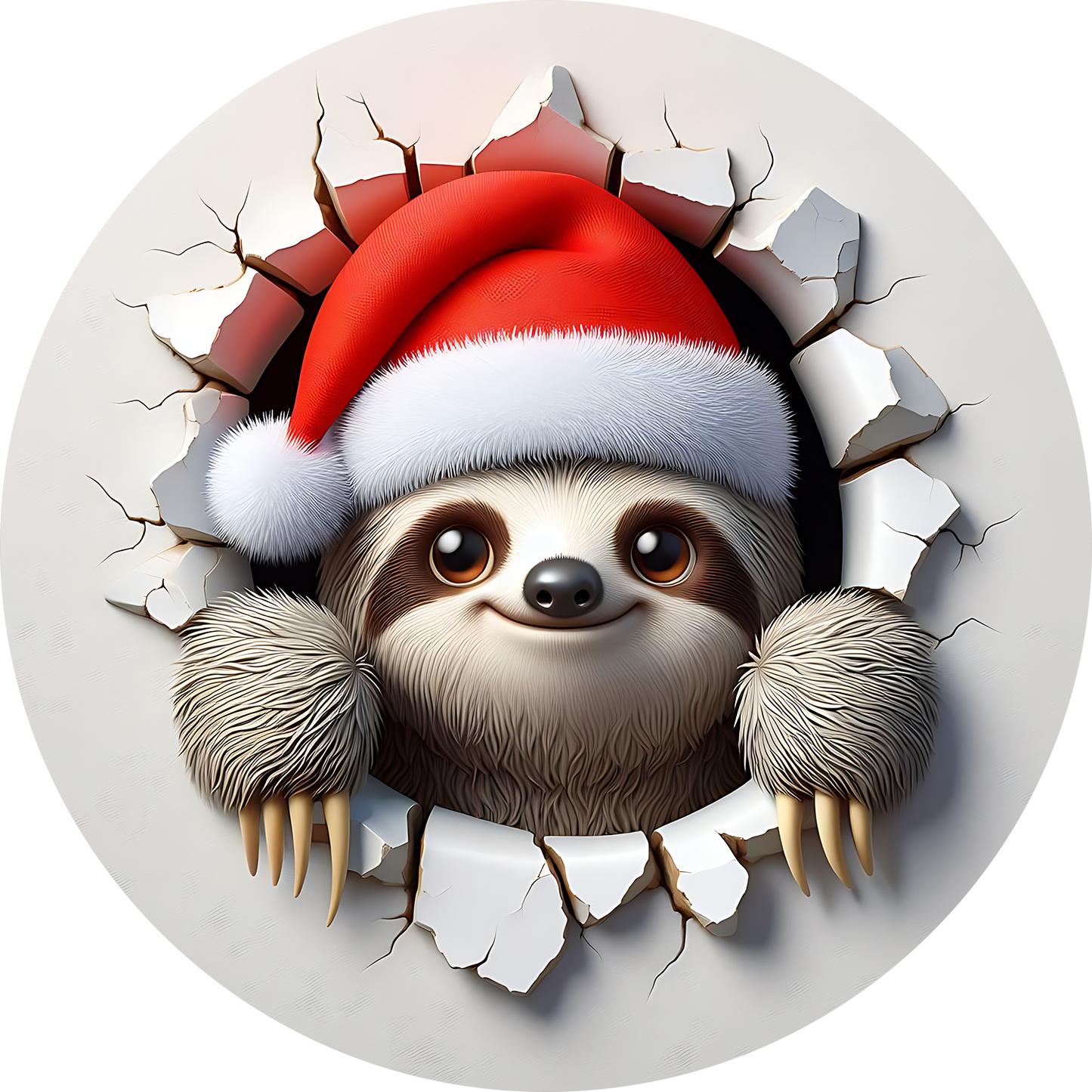 Bügelbilder Weihnachten mit Faultier 2 - Magic Miracle Design
