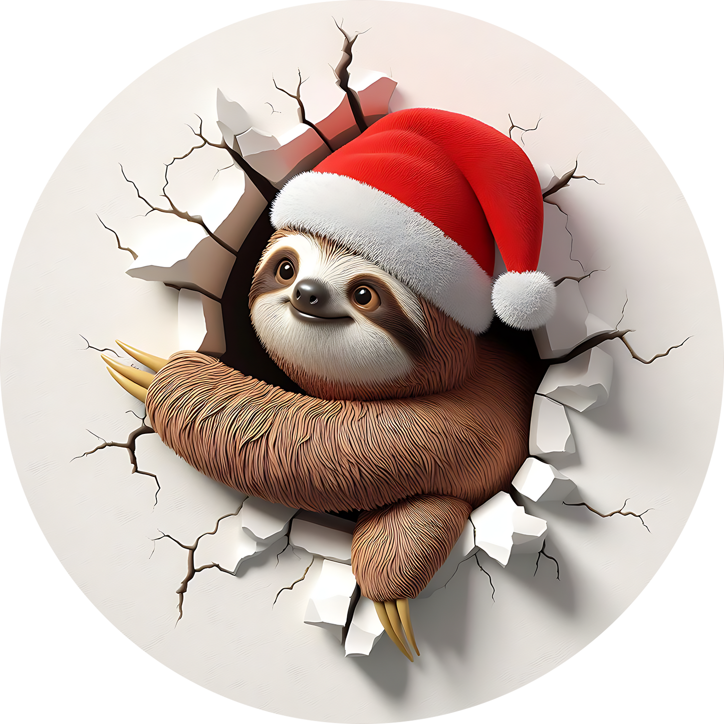 Bügelbilder Weihnachten mit Faultier 2 - Magic Miracle Design