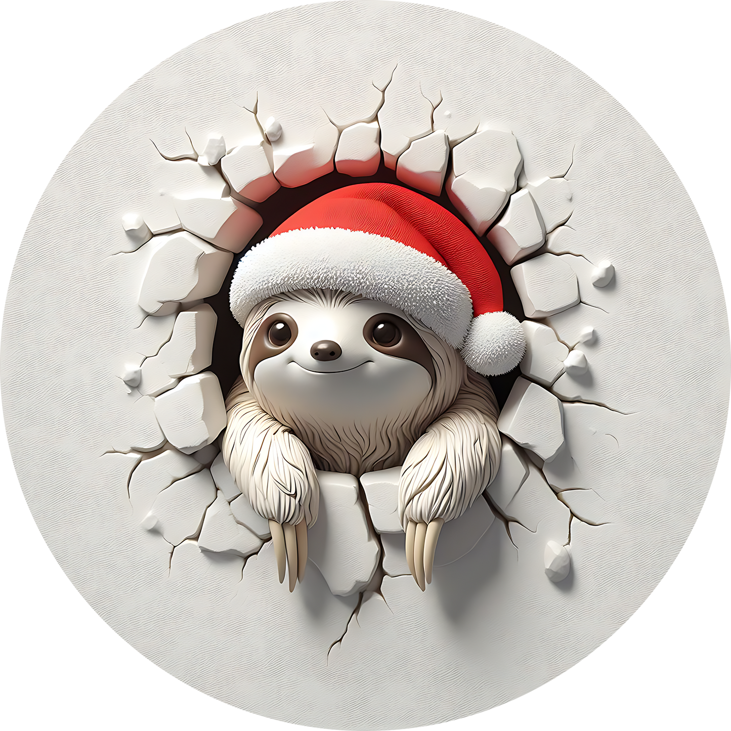 Bügelbilder Weihnachten mit Faultier 2 - Magic Miracle Design