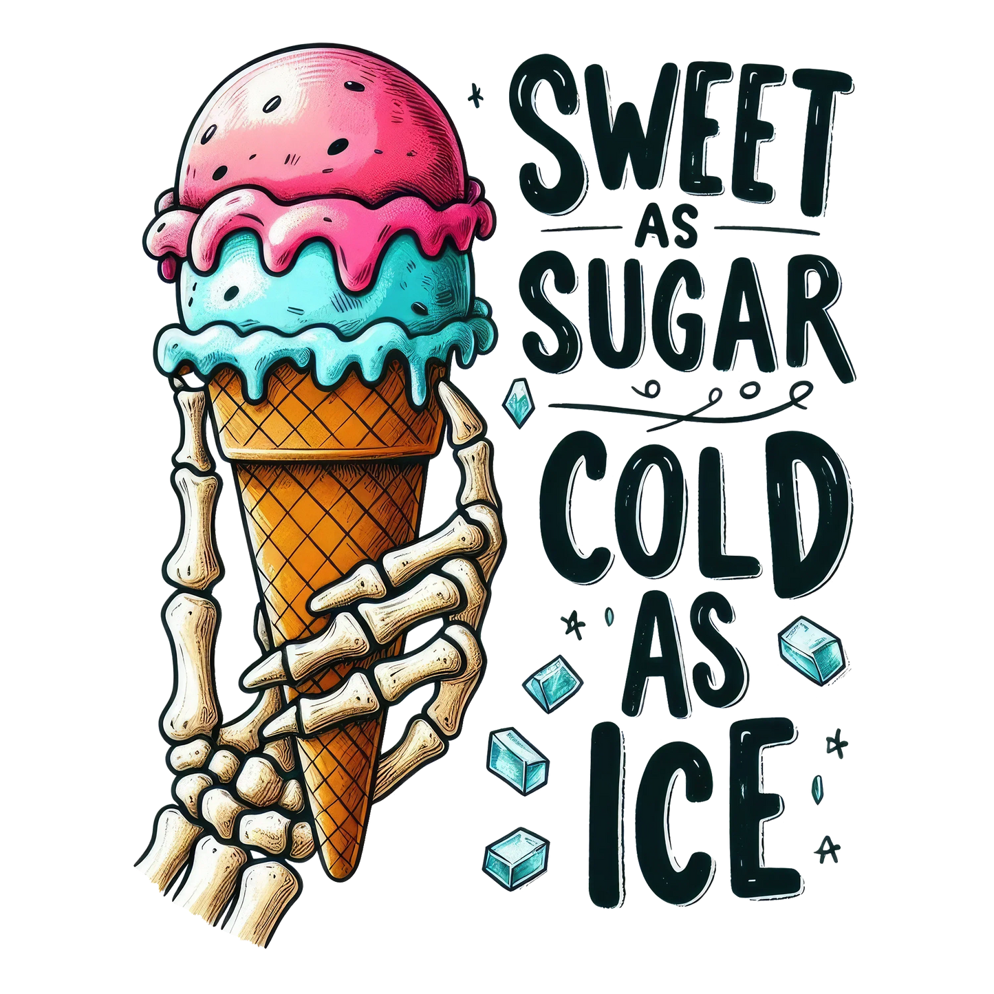 UV-Sticker cold as ice – haftet rückstandsfrei Bild_1
