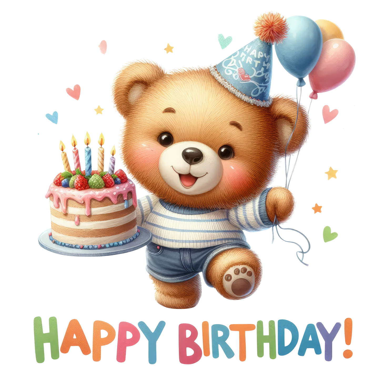 Bügelbilder Kinder Geburtstag Happy Birthday - Magic Miracle Design