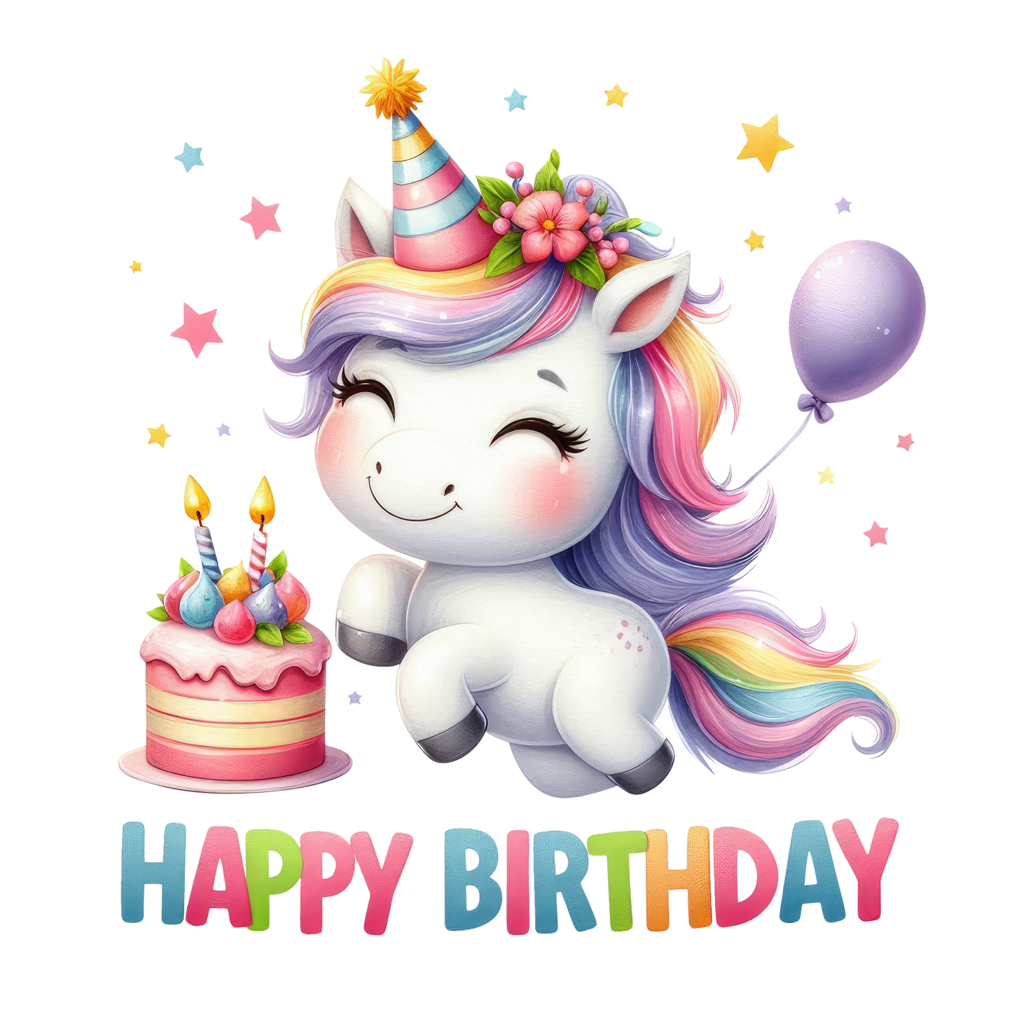 Bügelbilder Kinder Geburtstag Happy Birthday - Magic Miracle Design