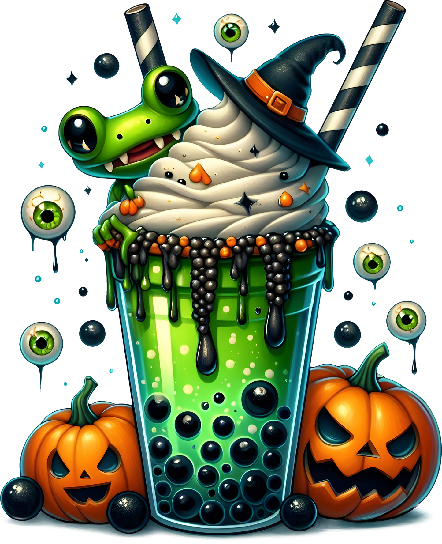 Bügelbild Halloween Getränke