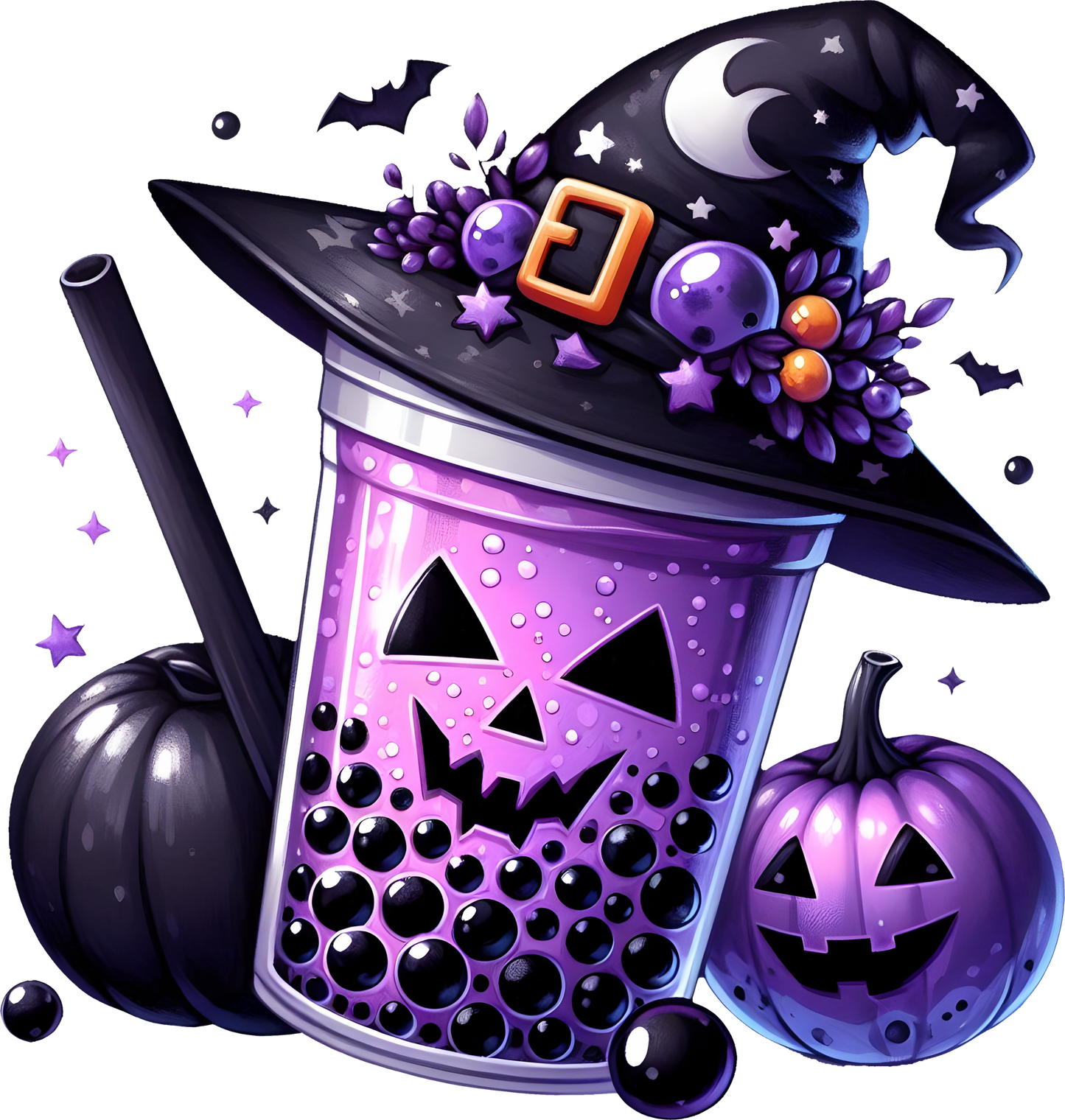 Bügelbild Halloween Getränke
