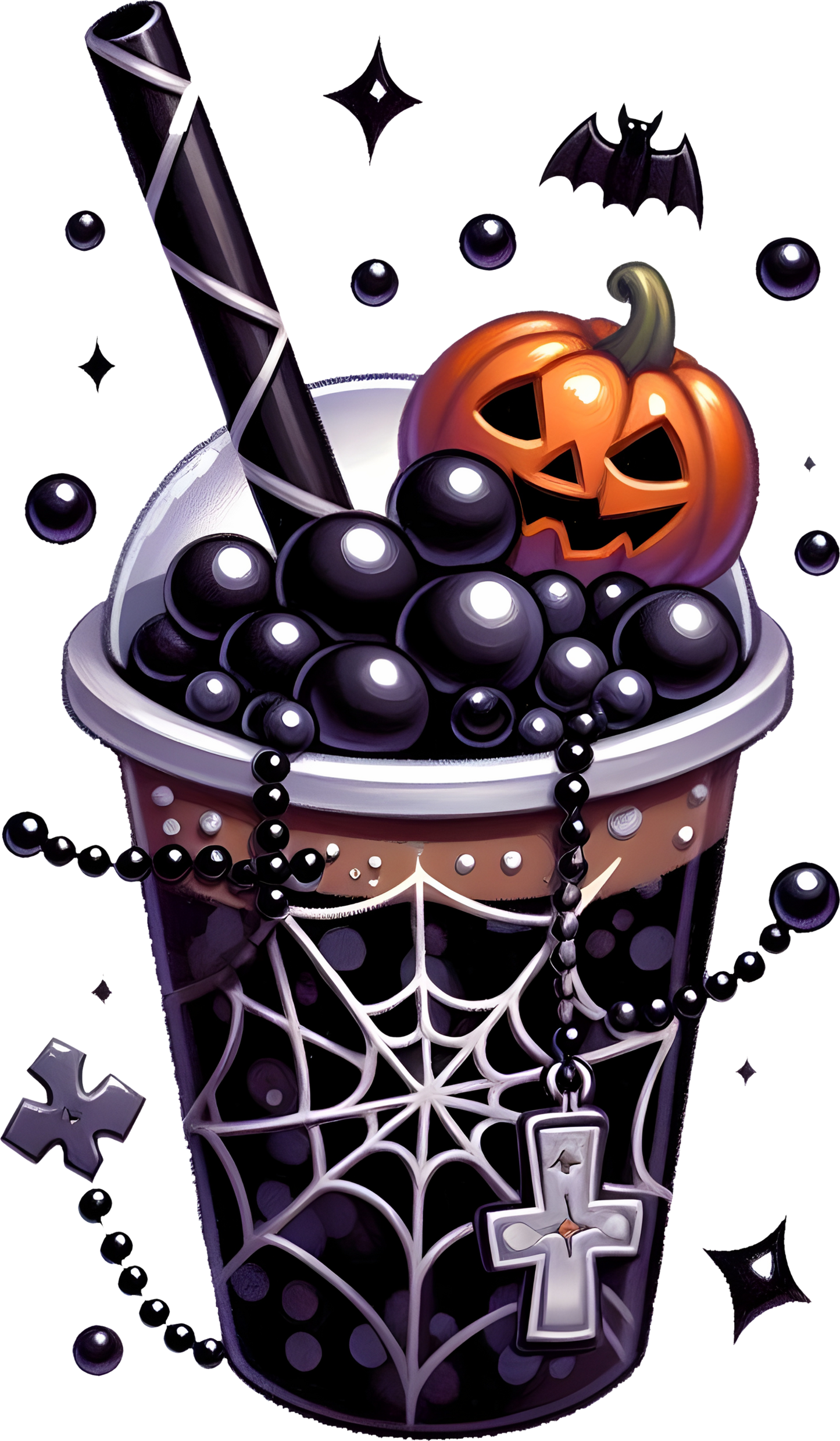 Bügelbild Halloween Getränke