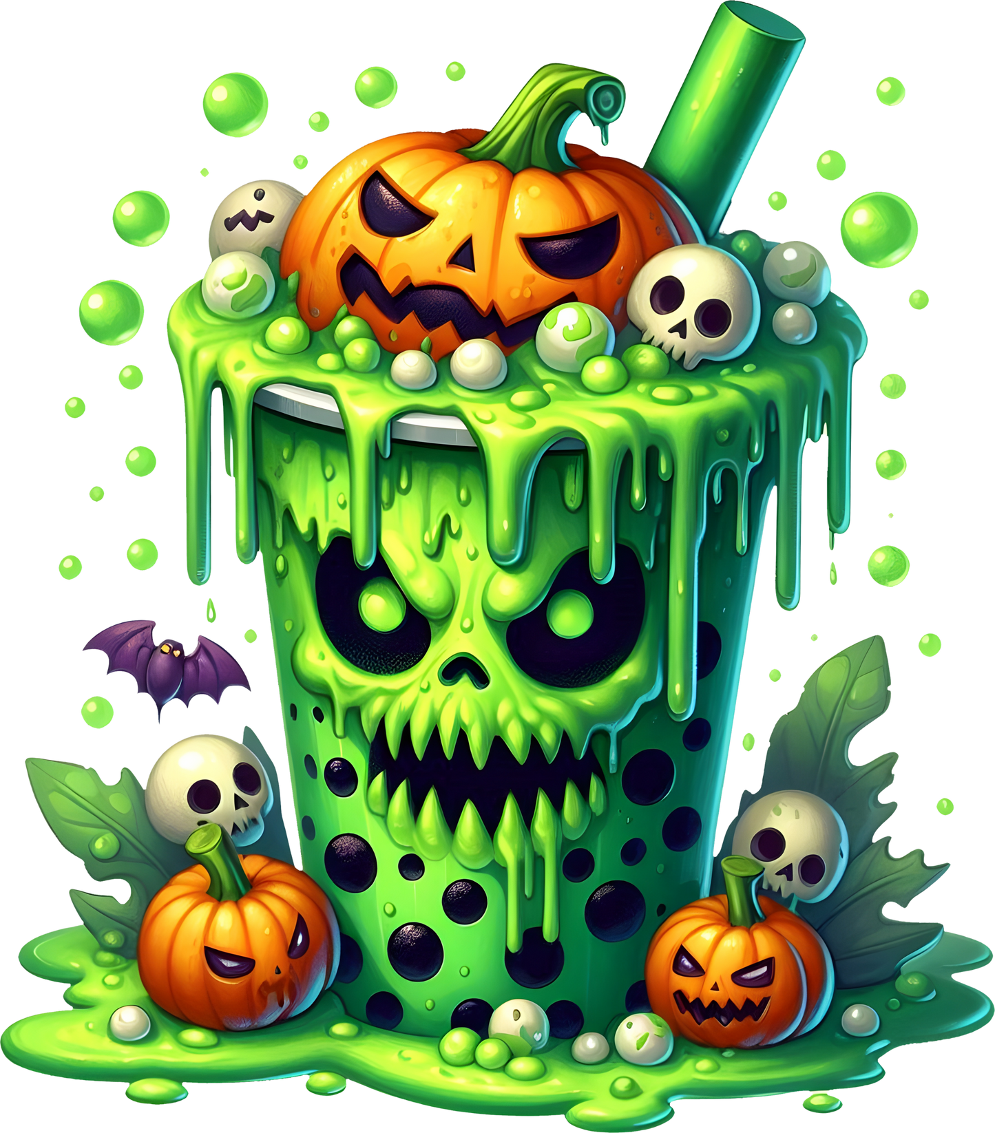 Bügelbild Halloween Getränke