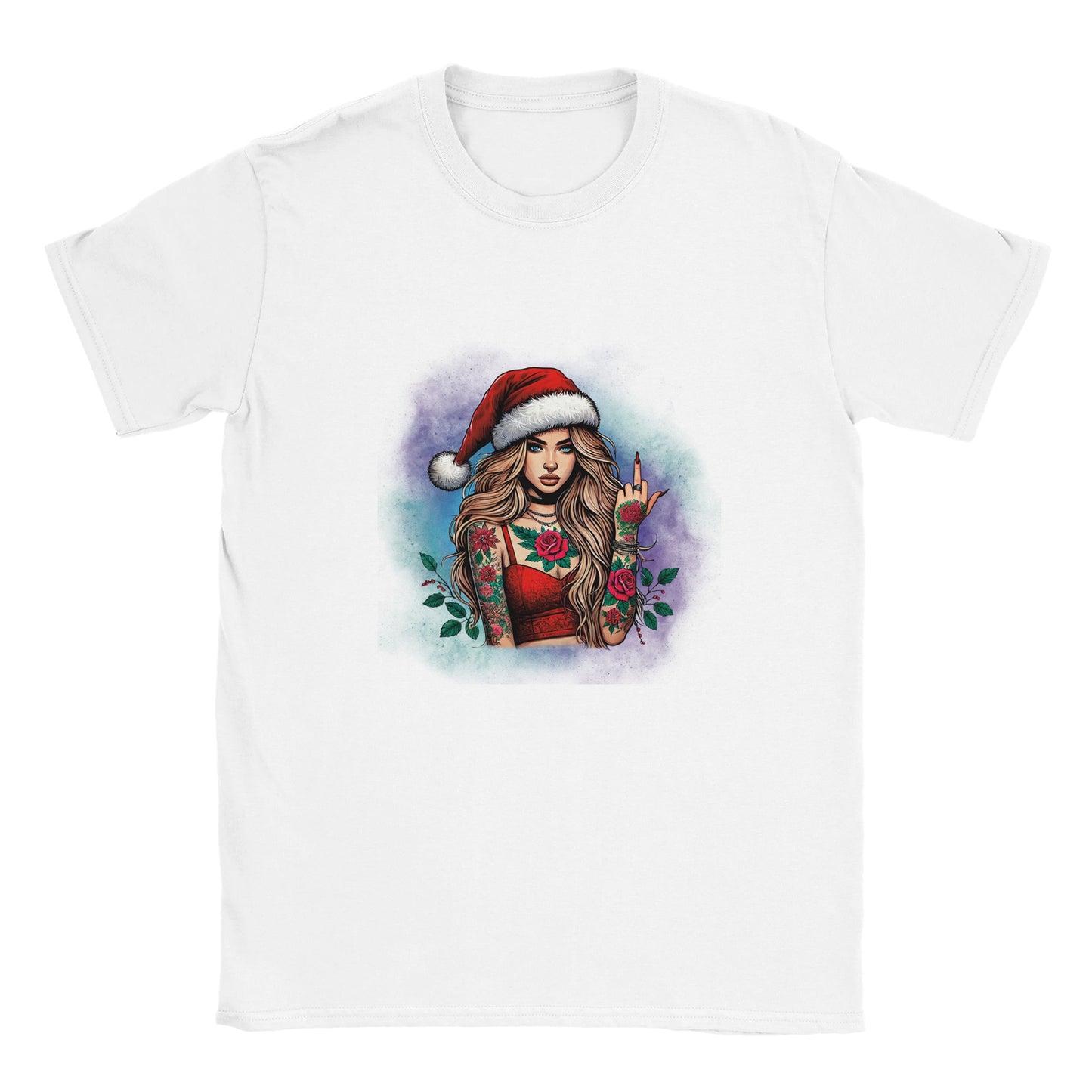 Klassisches T-Shirt tätowierte Frau - Magic Miracle Design
