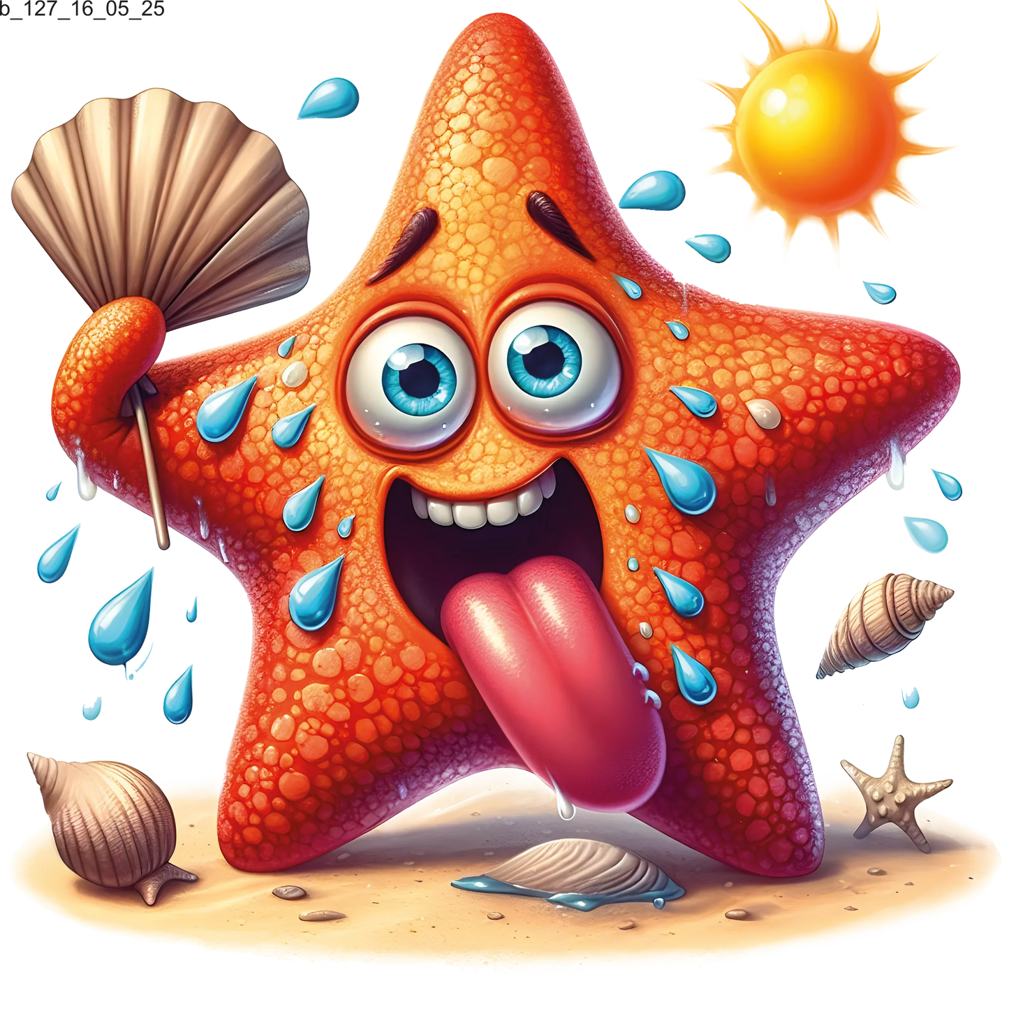 Bügelbild coole Strandtiere – brillante Farben Bild_6