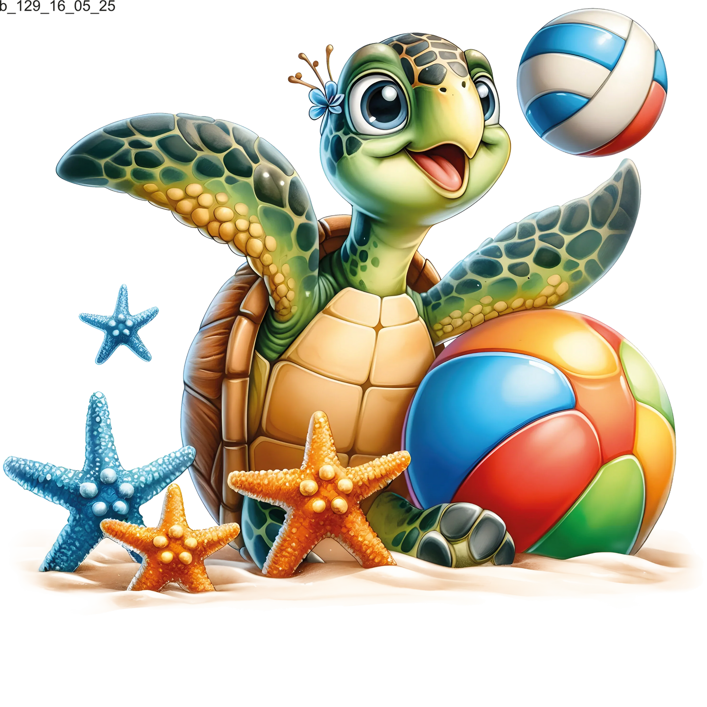 Bügelbild coole Strandtiere – brillante Farben Bild_4