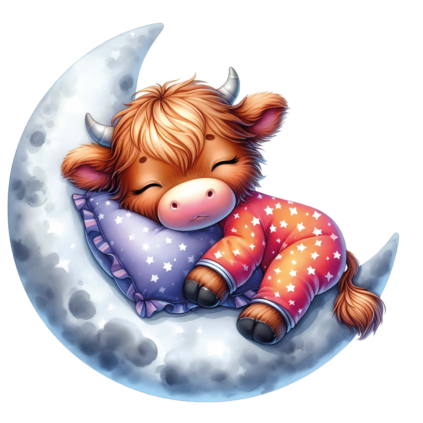Bügelbild Baby Tiere Mond 2