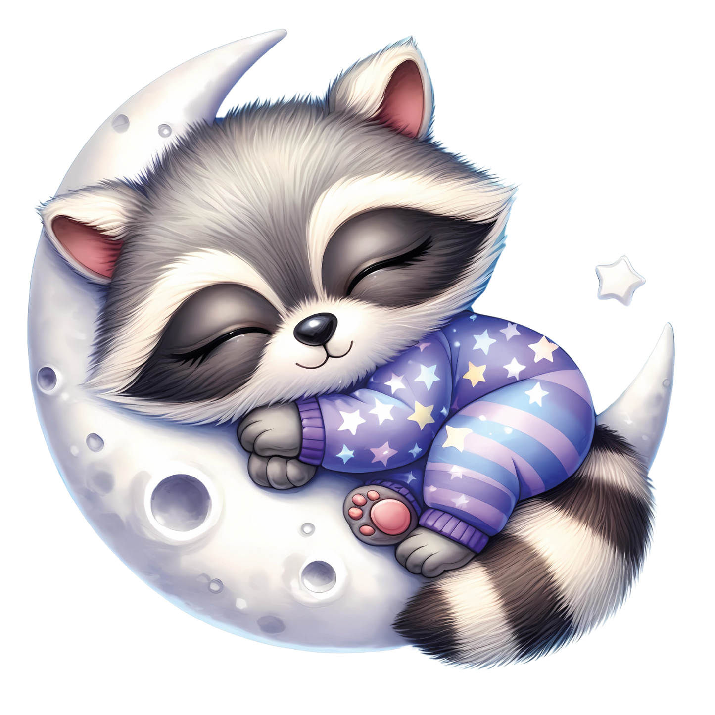 Bügelbild Baby Tiere Mond 2