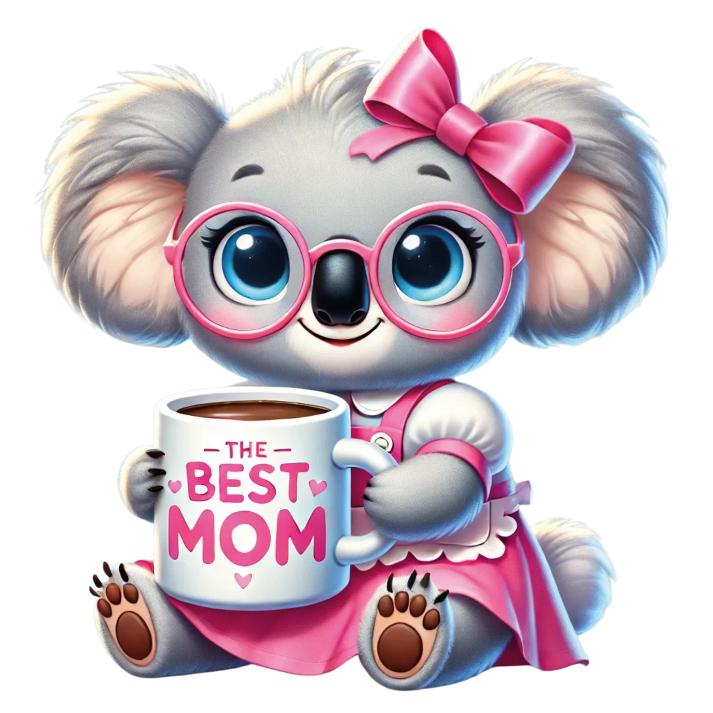 Bügelbild Tiere Best Mom – brillante Farben Bild_1