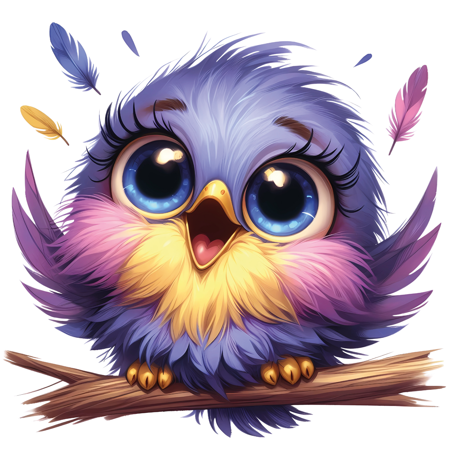 Bügelbild süße Vögel