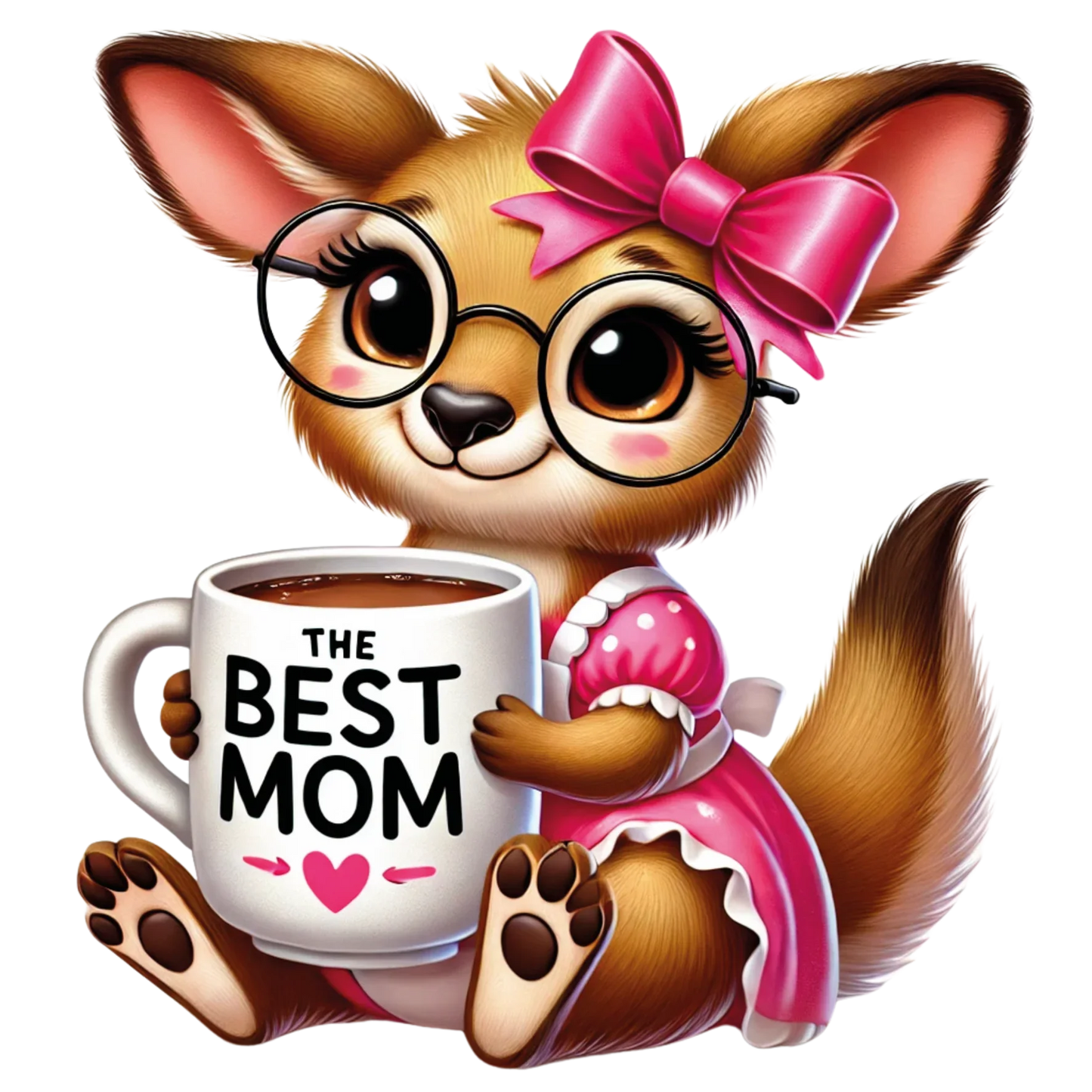 Bügelbild Tiere Best Mom – brillante Farben Bild_3