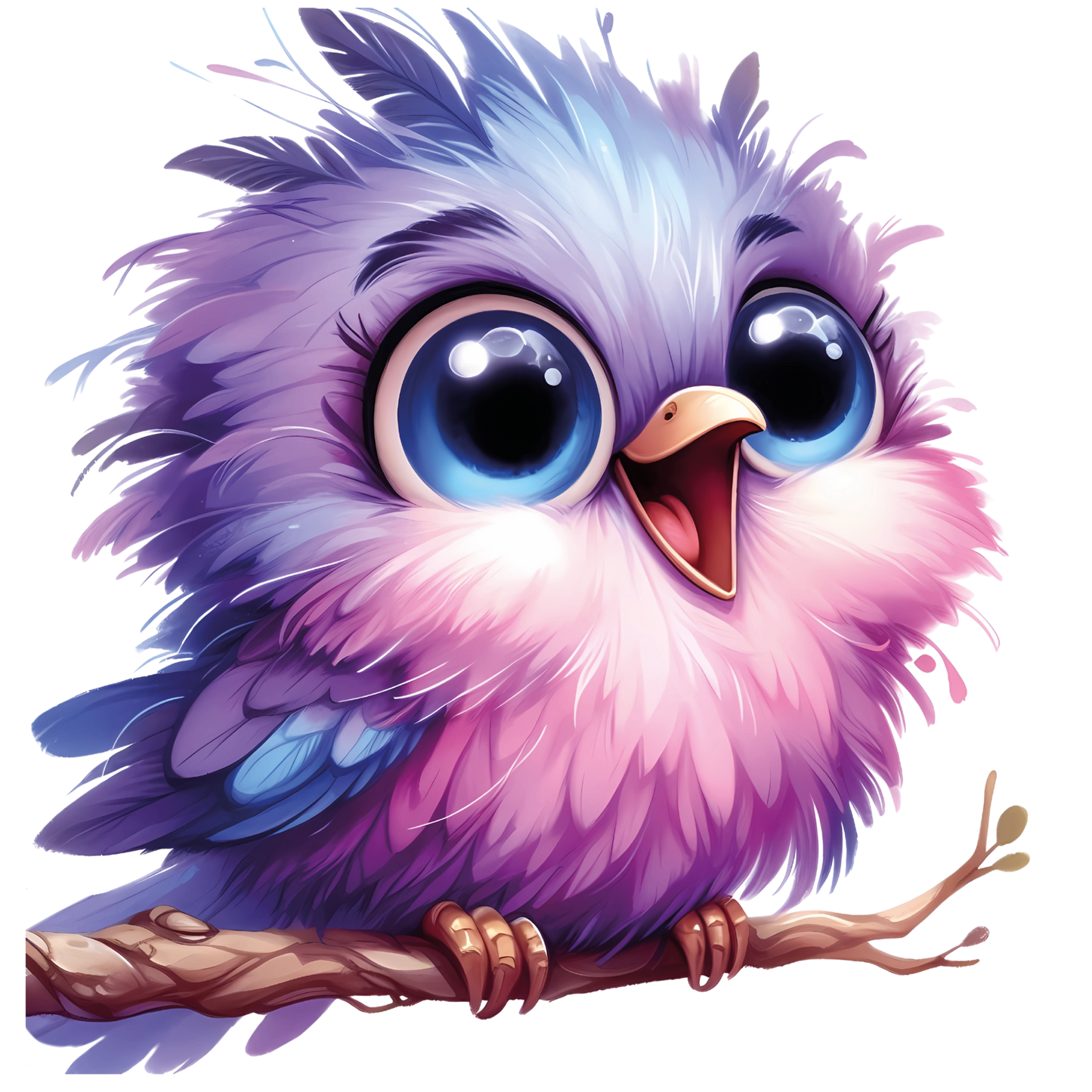 Bügelbild süße Vögel