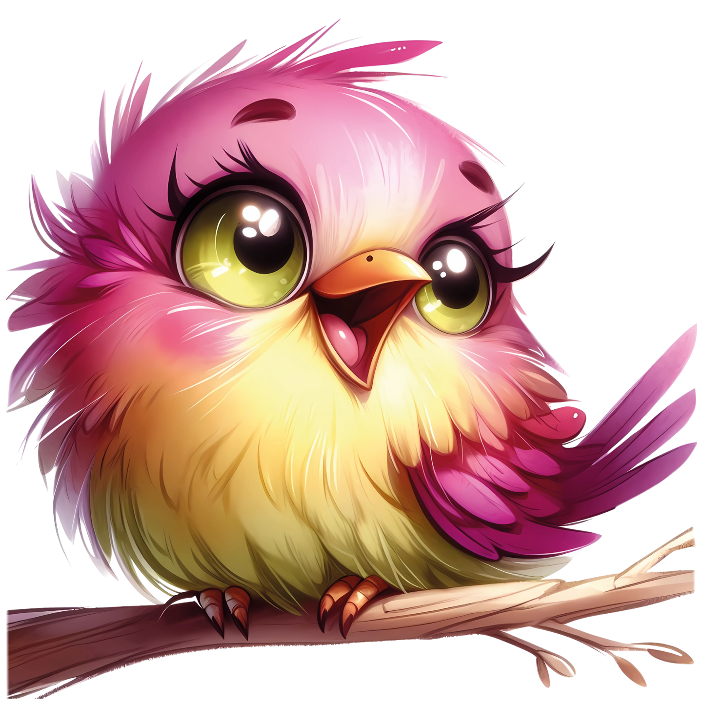 Bügelbild süße Vögel
