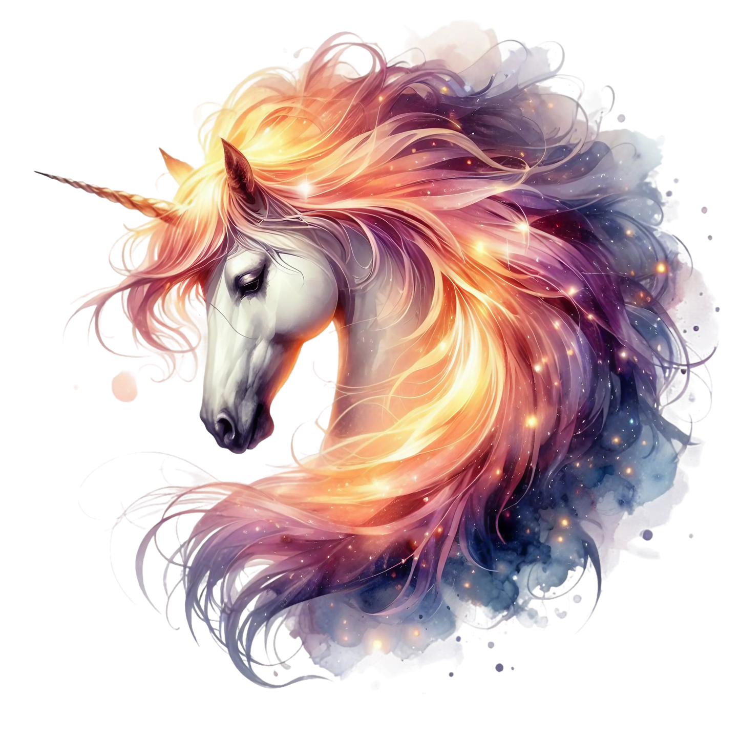 Premium Sticker Einhorn Bild_11 medium ca. 9cm Höhe