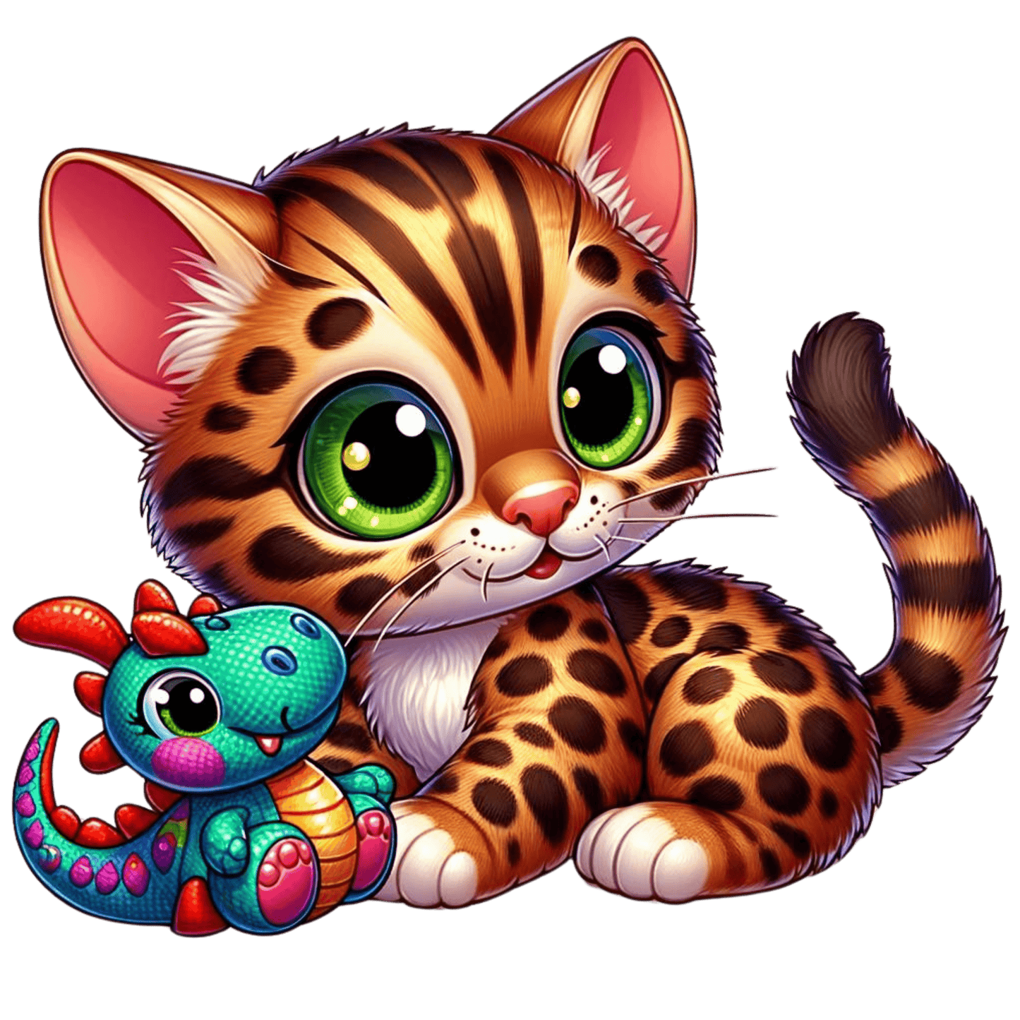Bügelbilder Bengal Katzen - Magic Miracle Design