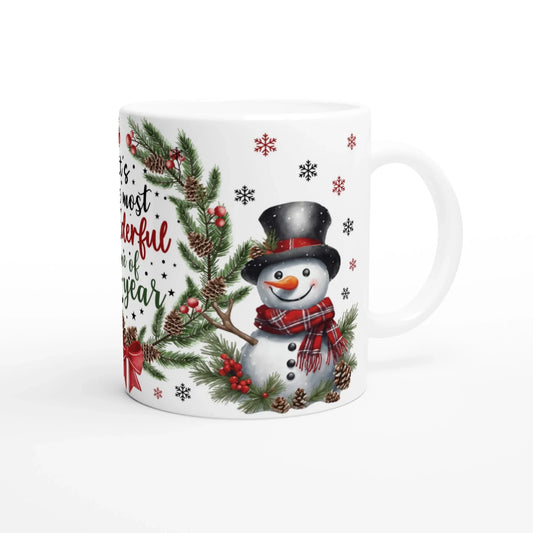 Wonderful Time Schneemann Tasse