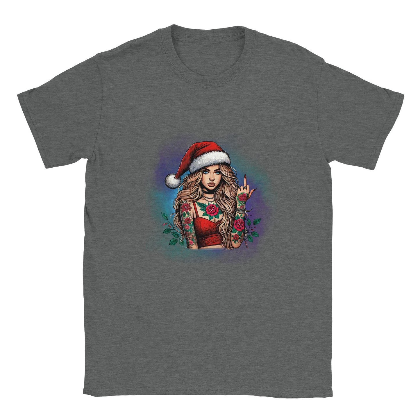 Klassisches T-Shirt tätowierte Frau - Magic Miracle Design