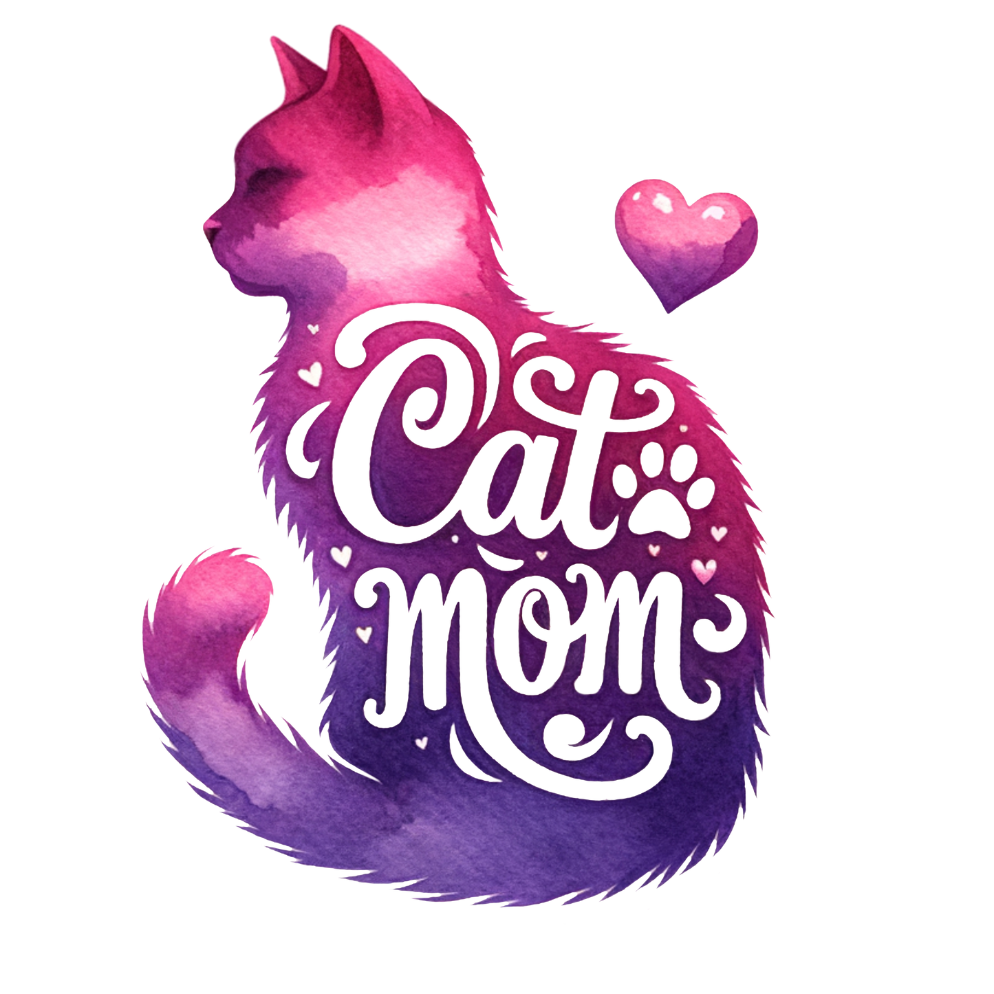 Sticker Cat Mom
