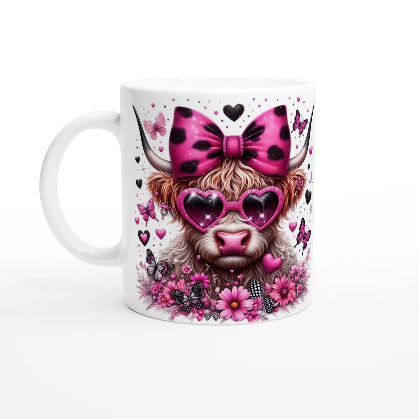 Keramiktasse Highland Kuh pink Default Title