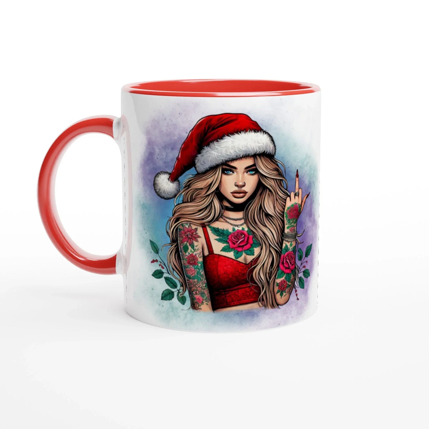 Tasse Weihnachten provokantes Girl Keramikrot