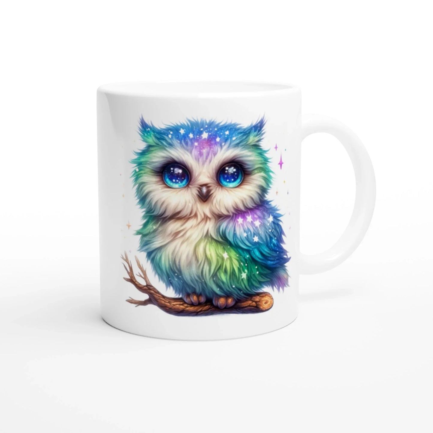 Keramiktasse blaue Eule