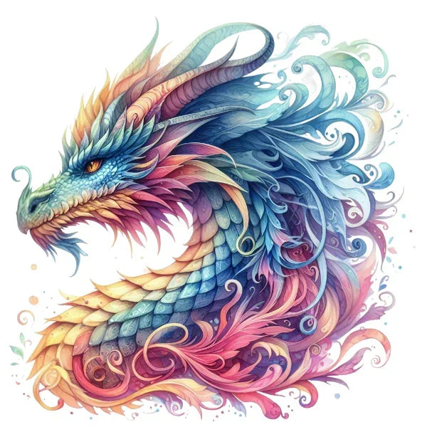 Bügelbild Drache | Dragon Bild_5