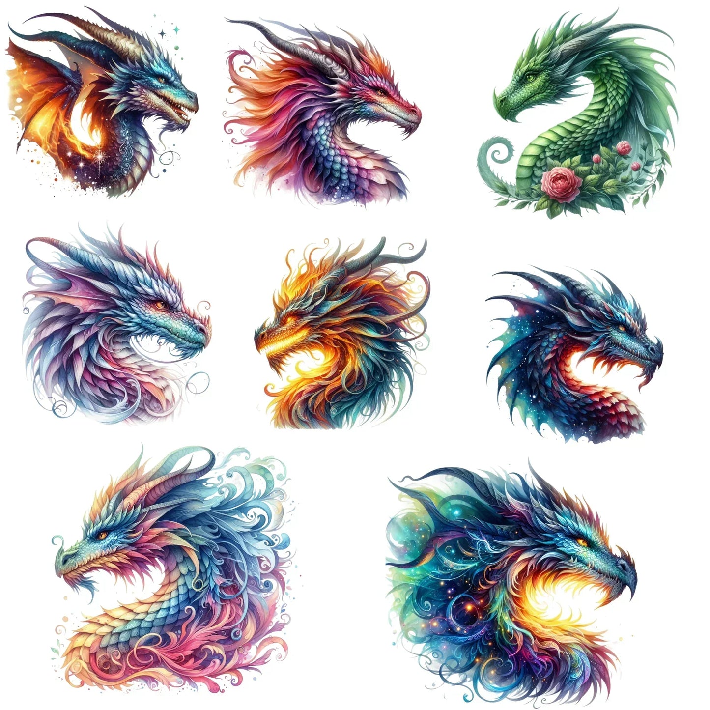 Bügelbild Drache | Dragon