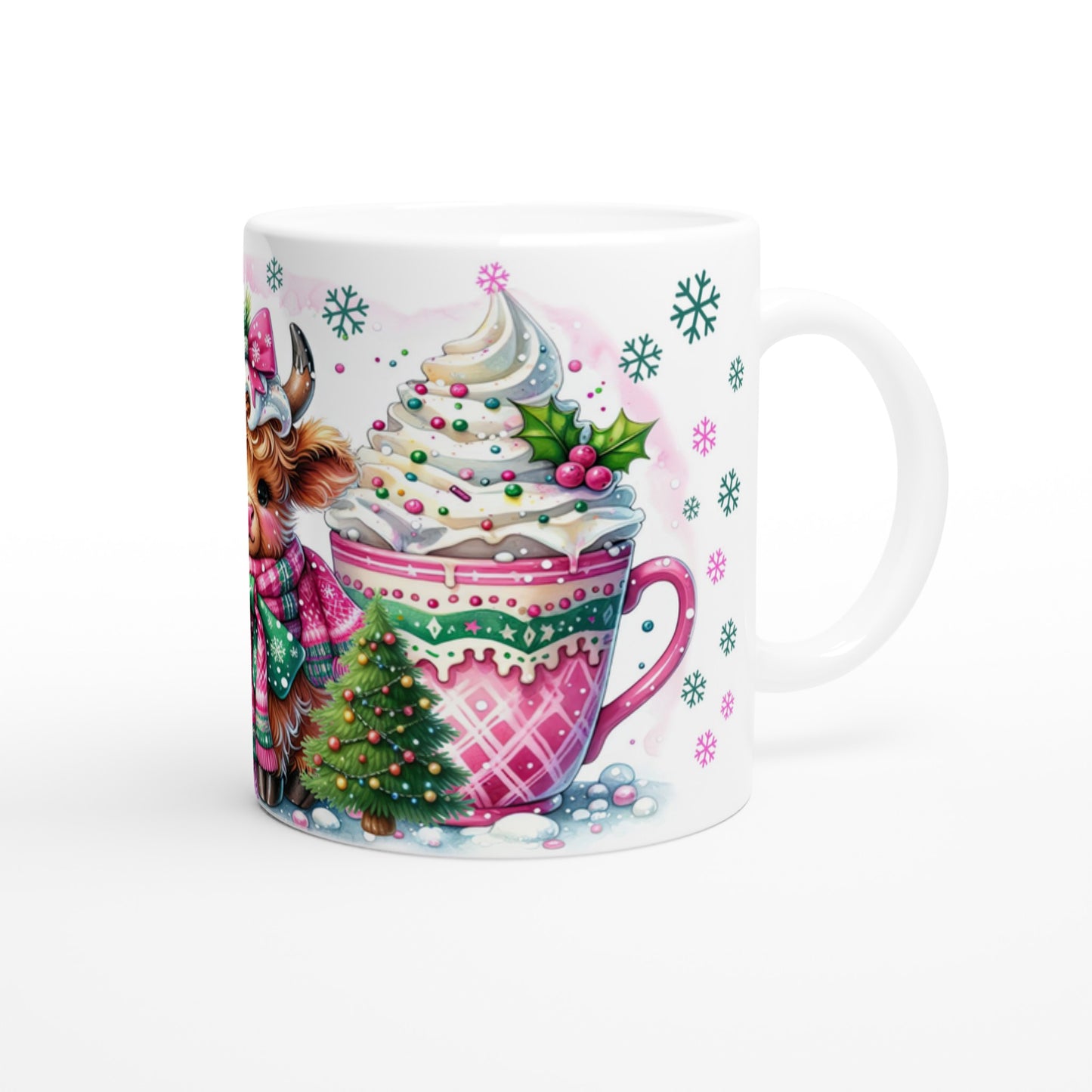 Tasse Weihnachten niedliches Kalb - Magic Miracle Design