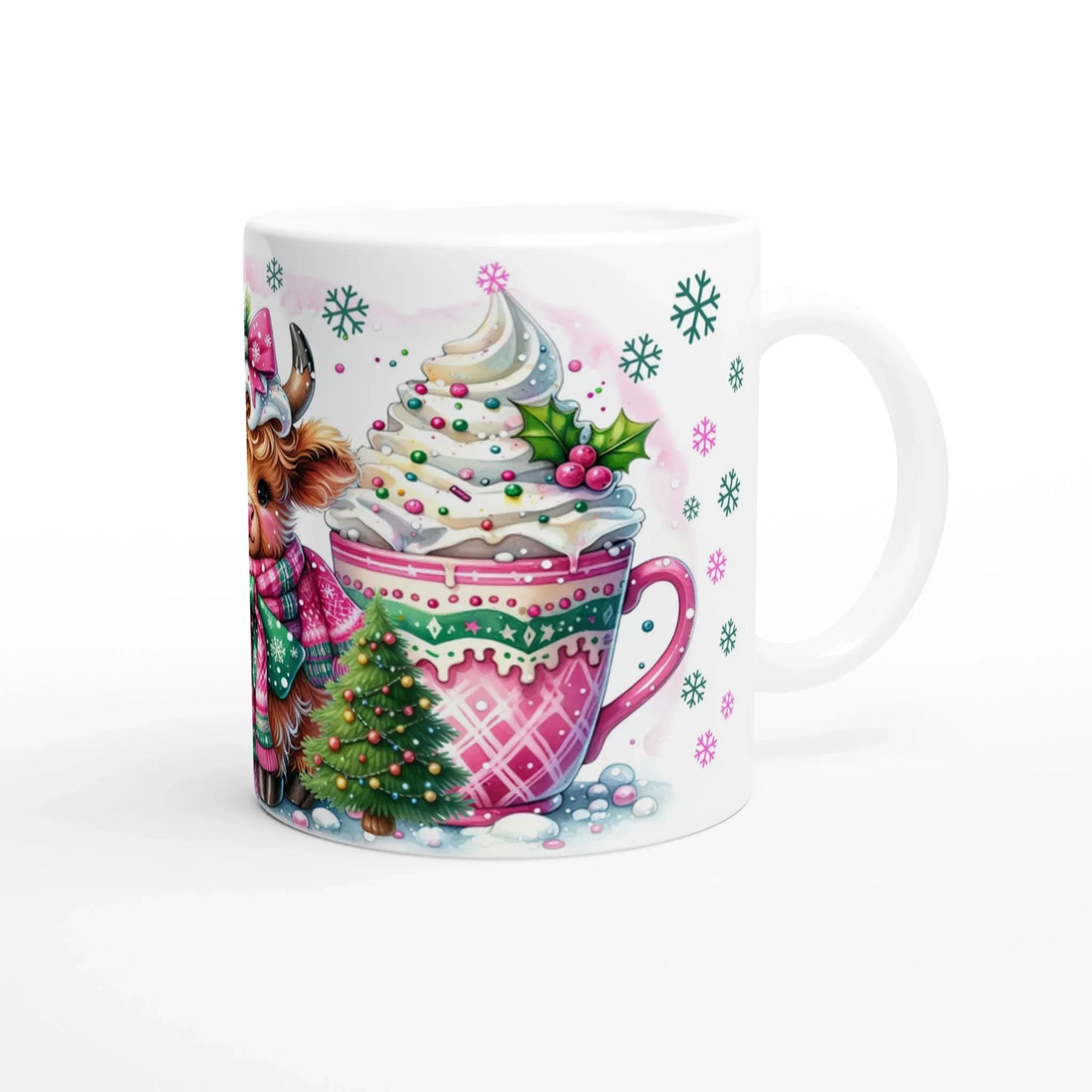 Tasse Weihnachten niedliches Kalb