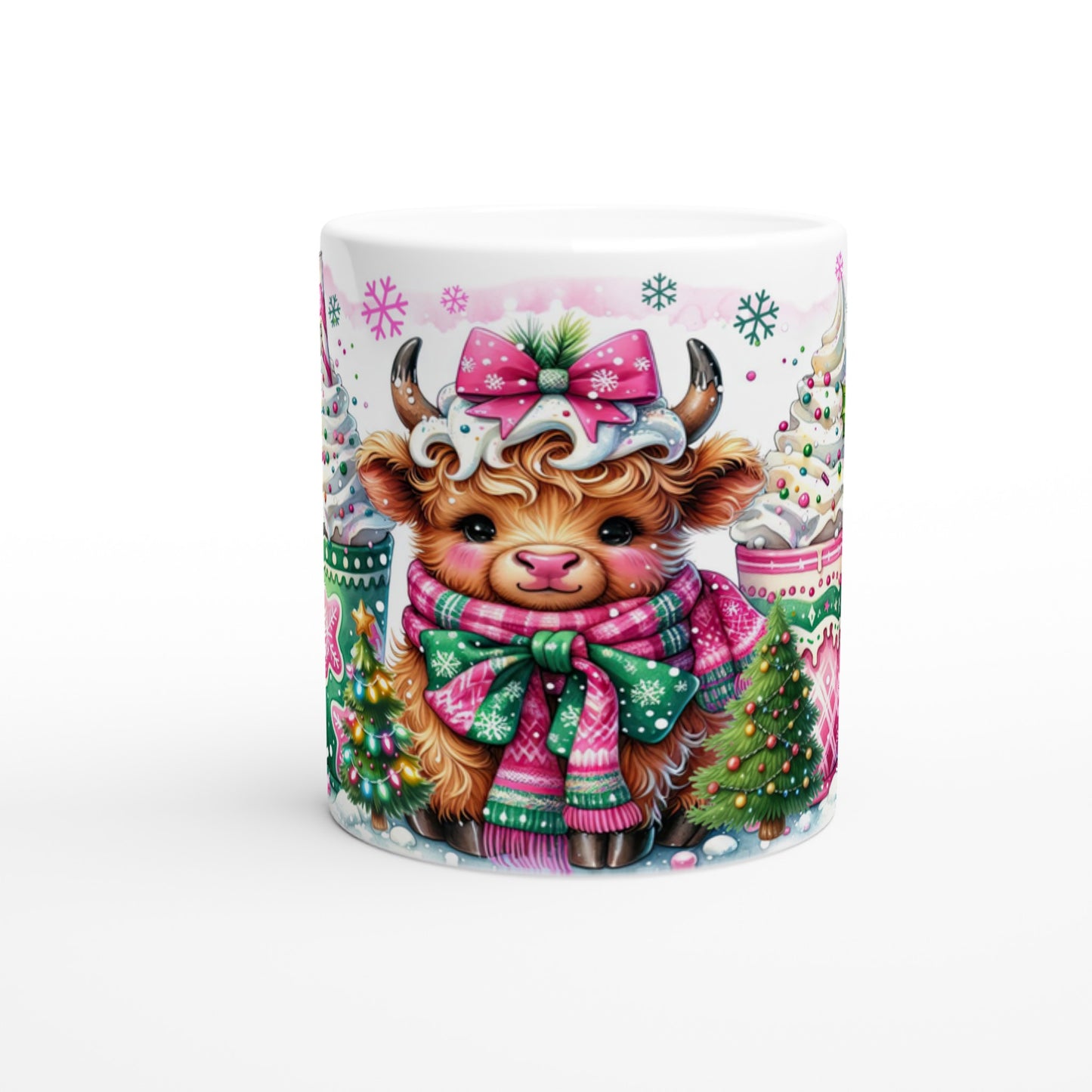 Tasse Weihnachten niedliches Kalb - Magic Miracle Design