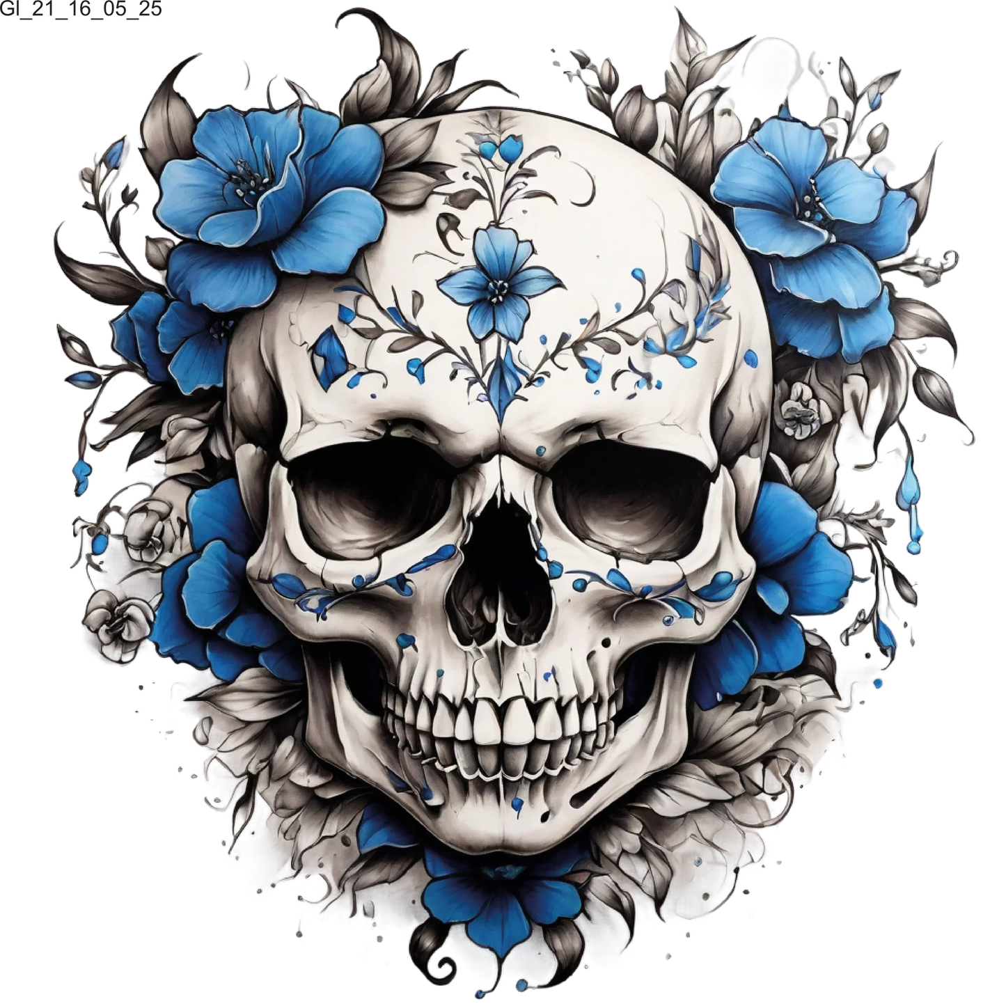 Bügelbilder Skull | Totenschädel 2 BIld_5