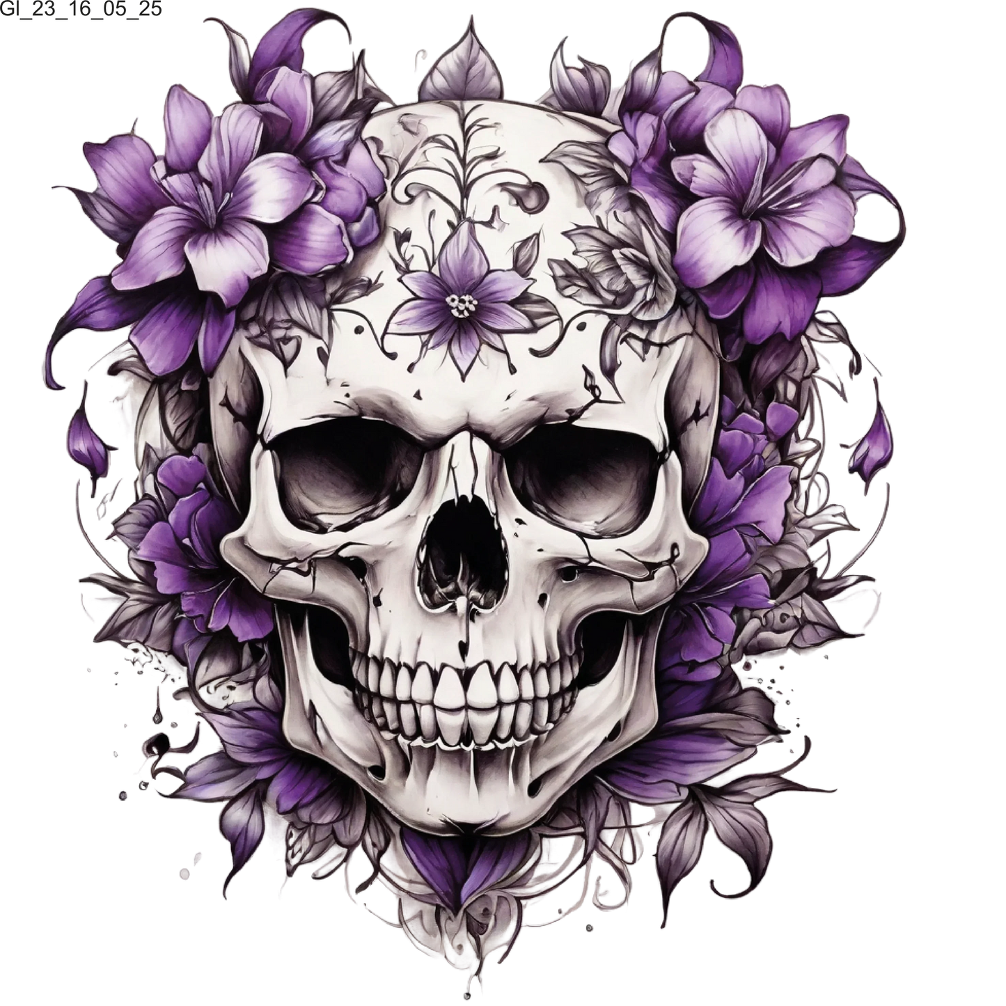 Bügelbilder Skull | Totenschädel 2 Bild_3