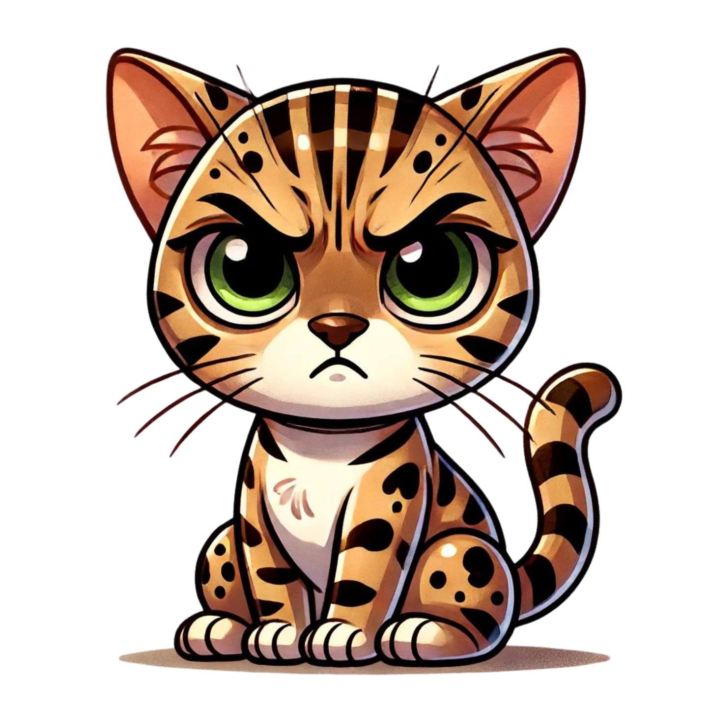 Bügelbild Bengal Katzen – brillante Farben Bild_10