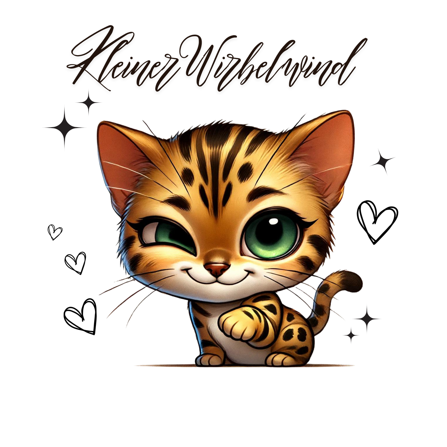Bügelbilder Bengal Katzen - Magic Miracle Design