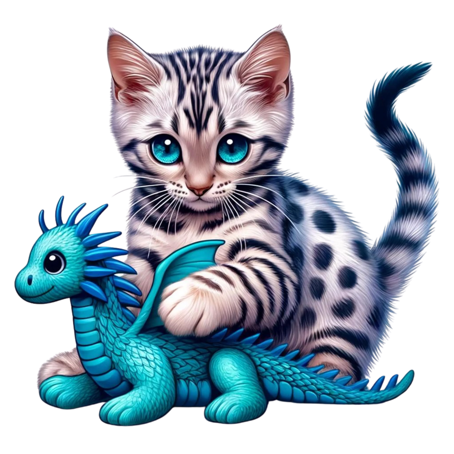 Bügelbild Bengal Katzen – brillante Farben Bild_3