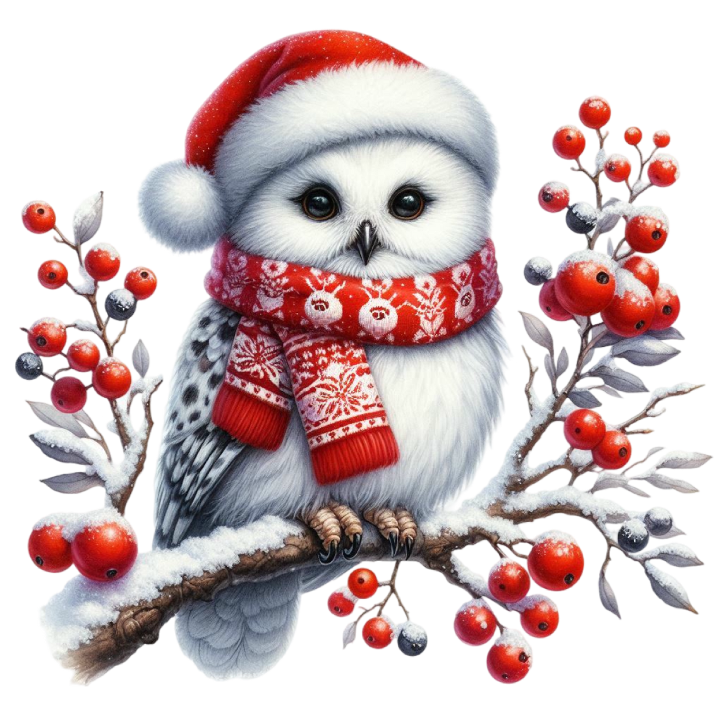 Bügelbilder Weihnachts - Eulen - Magic Miracle Design