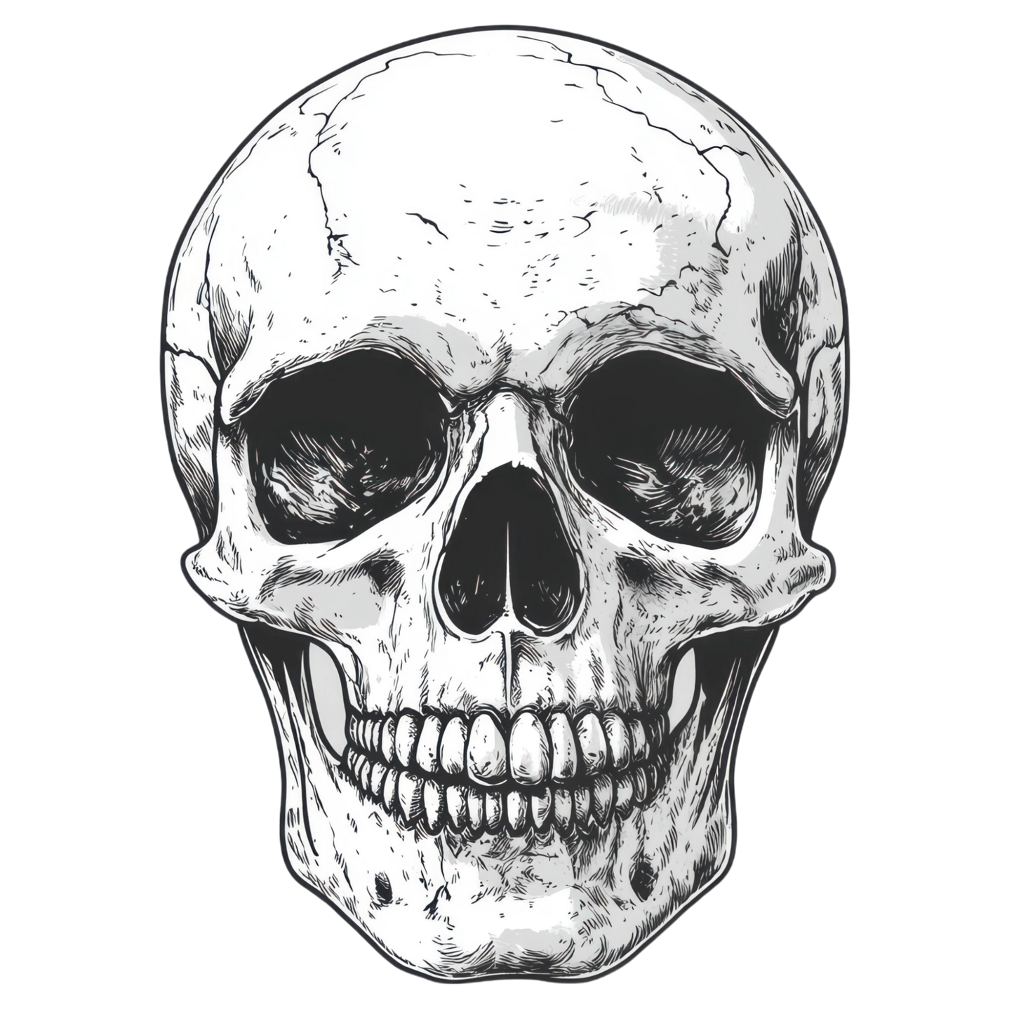 Bügelbild White Skull - Cool & Edgy Bild_6