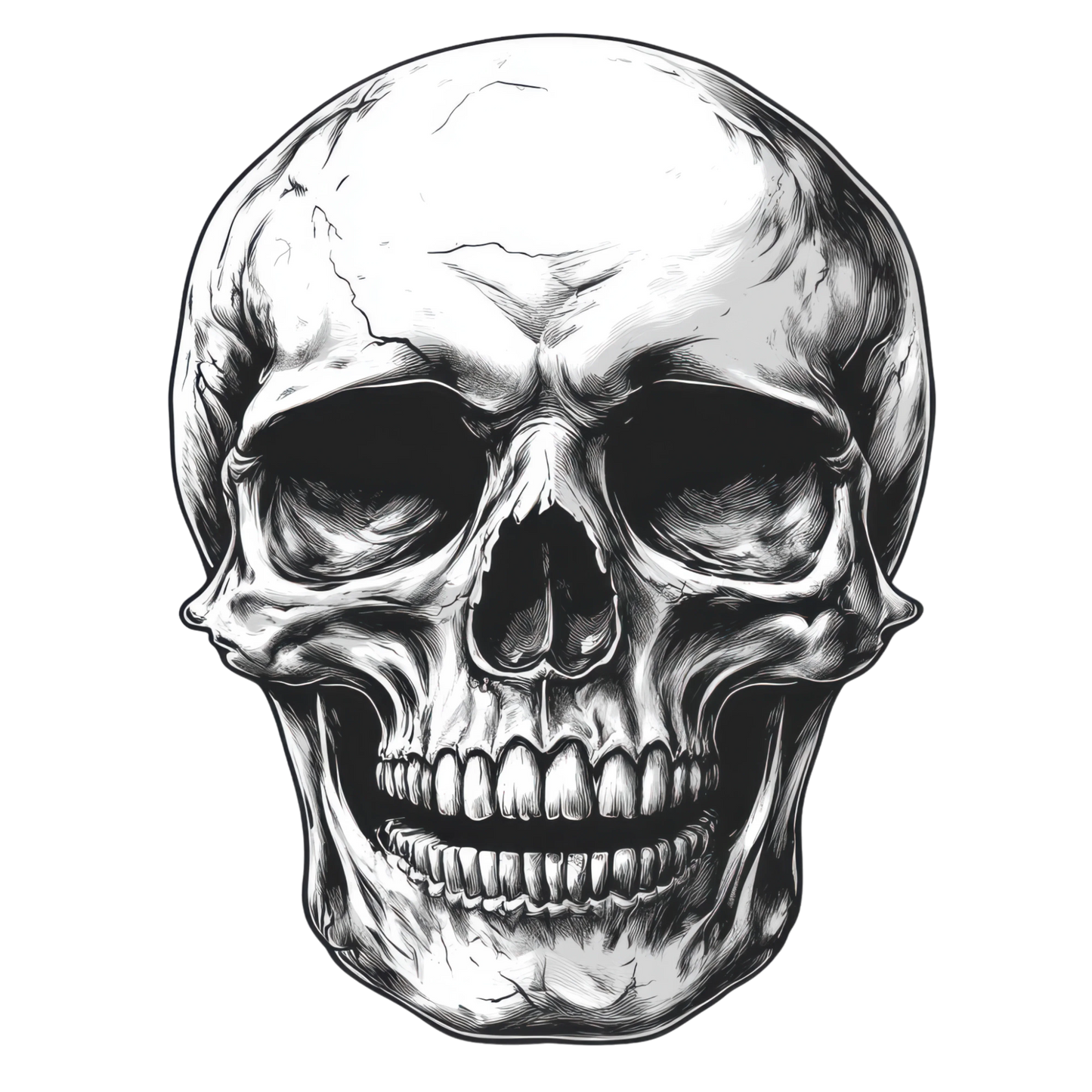 Bügelbild White Skull - Cool & Edgy Bild_7